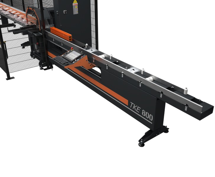 Cutting Centres TKE 800 Unloading roller conveyor Tekna